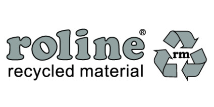 ROLINE pārstrādāto materiālu produktu līnija.