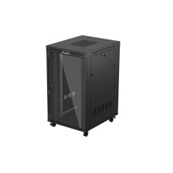 Lanberg 19" 27U 800x1000 freist. LCD Glastür V2(FlatPack) sw (Speditionsversand)