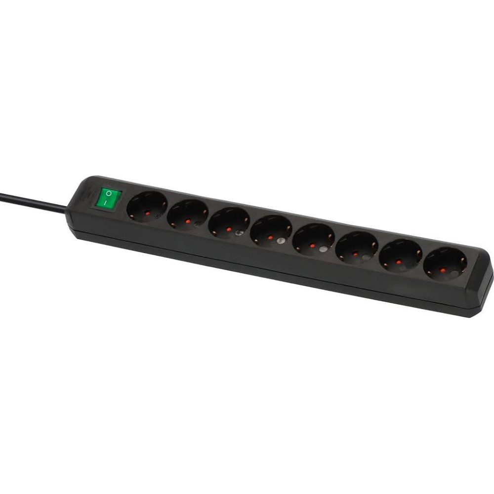 Brennenstuhl Eco-Line Steckdosenleiste 8-fach schwarz 5m H05