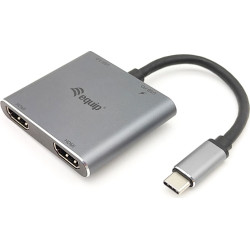 Equip 133484 dokstacija USB 3.2 Gen 1 (3.1 Gen 1) Type-C Sudrabs