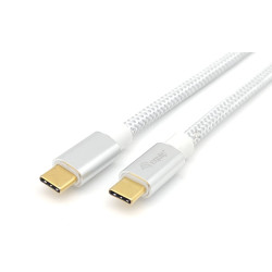 Equip 128355 USB kabelis USB 3.2 Gen 2 (3.1 Gen 2) 0,5 m USB C Sudrabs, Balts