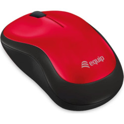 Equip Optische Maus kabellos USB Comfort         R+L rot