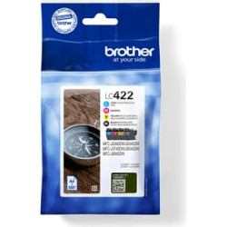 Brother LC422VALDR tintes kārtridžs 4 pcs Oriģināls Standarta produktivitāte Melns, Tirkīzzils, Fuksīns, Dzeltens
