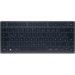 Cherry KW 7100 MINI BT tastatūra Universāls Bluetooth sistēma QWERTZ Vācu Zils