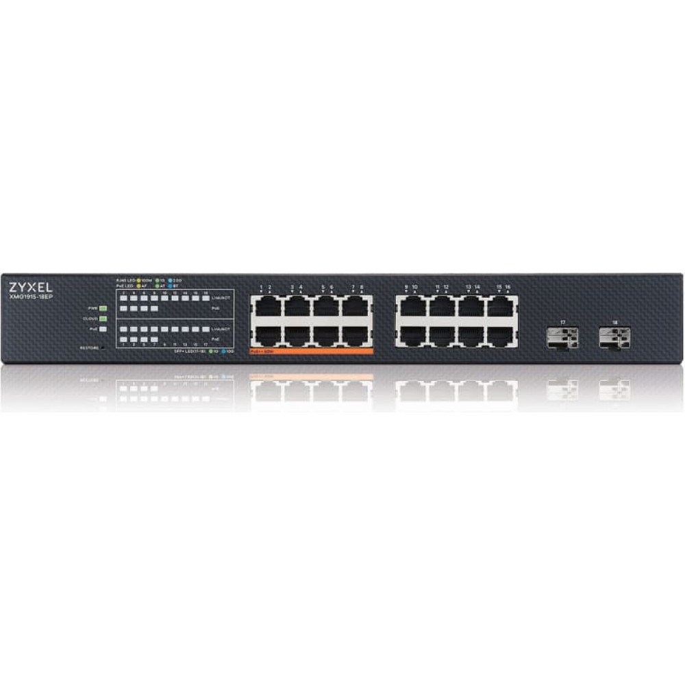 Zyxel XMG1915-18EP Vadīts L2 2.5G Ethernet (100/1000/2500) Power over Ethernet (PoE)