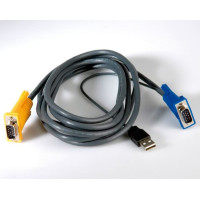 VALUE KVM kabelis (USB) slēdzim 14.99.3222/.3223, melns, 3.0 m