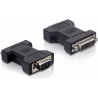 Delock Adapter DVI 24+5 female to VGA 15 pin male
