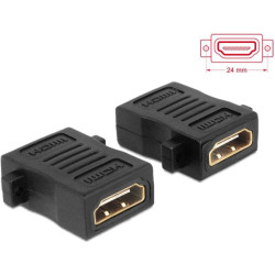 Delock Adapter HDMI A female  female with screw hole