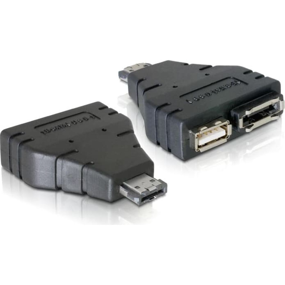 Delock Adapter Power-over-eSATA > 1x eSATA and 1x USB