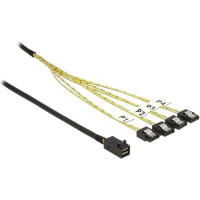 Delock Cable Mini SAS HD SFF-8643 > 4 x SATA 7 Pin 1 m