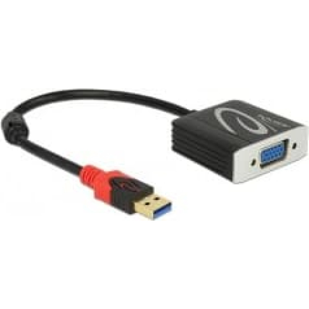 Delock Adapter USB 5 Gbps Type-A male to VGA female
