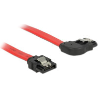Delock SATA 6 Gb/s Cable straight to right angled 50 cm red