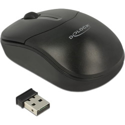 Delock Optical 3-button mini mouse 2.4 GHz wireless