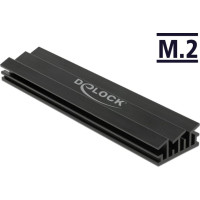 Delock Heat Sink 100 mm for M.2 module black