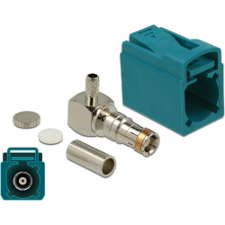 Delock FAKRA Z jack 90° for crimping