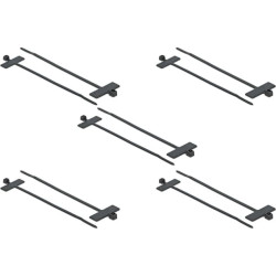 Delock Cable Tie with Label Tap L 200 x W 2.5 mm black 10 pieces