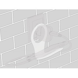 Delock Mobile Phone Charging Holder for Power Socket white
