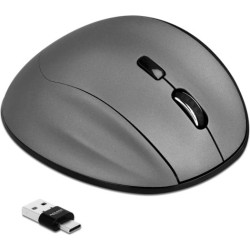 Delock Ergonomic optical 5-button 3 in 1 mouse 2.4 GHz and Bluetooth