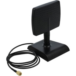 Delock WLAN WiFi 6 Antenna RP-SMA plug 4 - 6 dBi directional with magnetic base with tilt joint