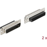 Delock D-Sub HD 44 pin crimp male, metal, 2 pieces