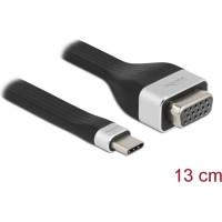 Delock FPC Flat Ribbon Cable USB Type-C™ to VGA (DP Alt Mode) 13 cm