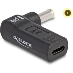 Delock Adapter for Laptop Charging Cable USB Type-C™ female to Samsung 5.5 x 3.0 mm male 90° angled