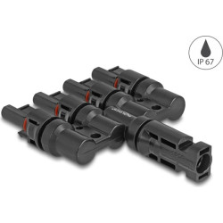 Delock DL4 Solar Connectors 1 x male to 4 x female