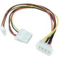 Lindy 5.25" Power Male to 5.25" & 3.5" Power Female, 0.25m