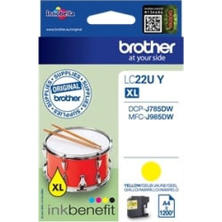 Brother LC22UY tintes kārtridžs 1 pcs Oriģināls Dzeltens