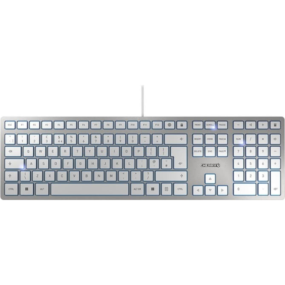 Cherry KC 6000 Slim USB QWERTY UK English Silver