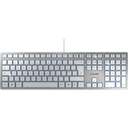 Cherry KC 6000 Slim USB QWERTY UK English Silver