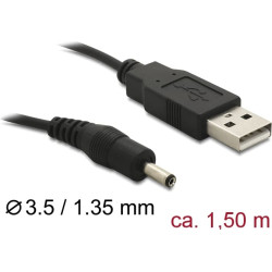 Delock USB Power cable to DC 3.5 x 1.35 mm male 1.5 m