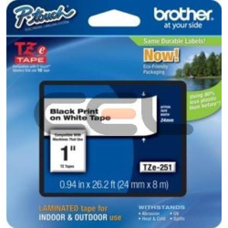 Brother TZE251CIV marķēšanas lenta TZ