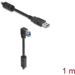 Delock USB 5 Gbps Cable Type-A male to Type-B male 90° downwards angled 1 m