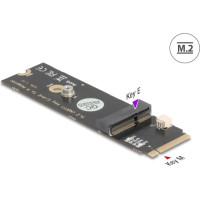 Delock Converter M.2 Key M male to M.2 Key E slot for USB and PCIe modules