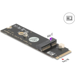 Delock Converter M.2 Key M male to M.2 Key E slot for USB and PCIe modules