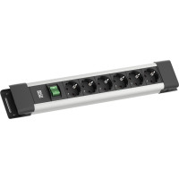Bachmann CONNECTUS 6xCEE7/3, 1xSchalter 2,0m CEE7/7 Grau