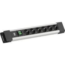 Bachmann CONNECTUS 6xCEE7/3, 1xSchalter 2,0m CEE7/7 Grau