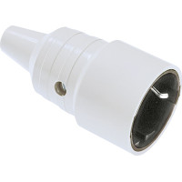 Bachmann earthing contact coupling, grey mountable with kink protection sleeve