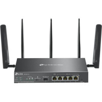 Tp-Link Omada ER706W-4G bezvadu rūteris Tīkls Gigabit Ethernet Divkāršā frekvenču josla (2.4 GHz / 5 GHz) Melns