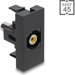 Delock Easy 45 Module RCA female to RCA female yellow / black