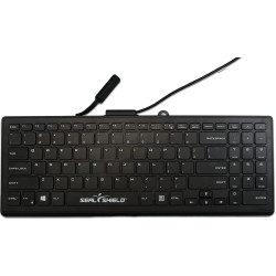 Seal Shield Tastatur Cleanwipe Pro Black, SSKSV101PRO-DE