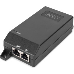 Digitus Gigabit Ethernet PoE+ injector, 802.3at, 30 W