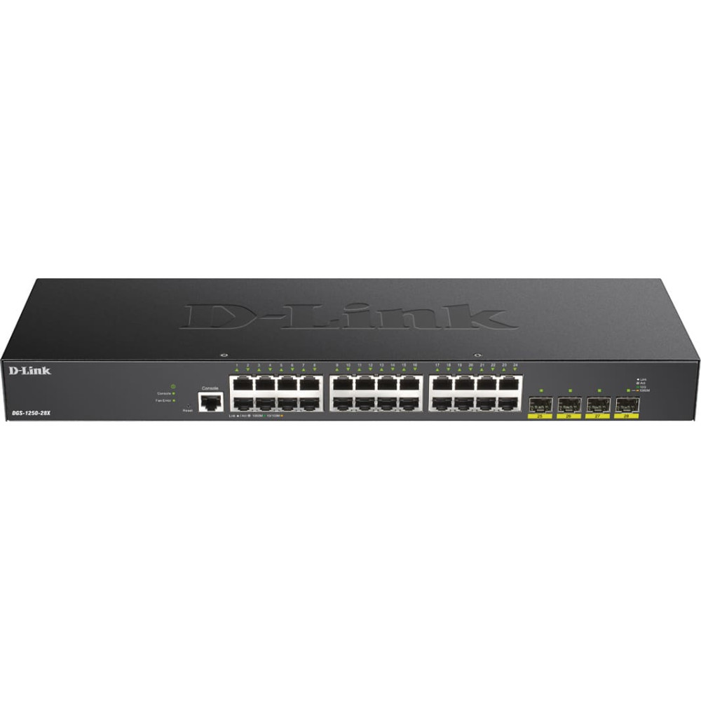 D-Link Switch 440mm D-Link DGS-1250-28X         4*SFP+/24*GE retail
