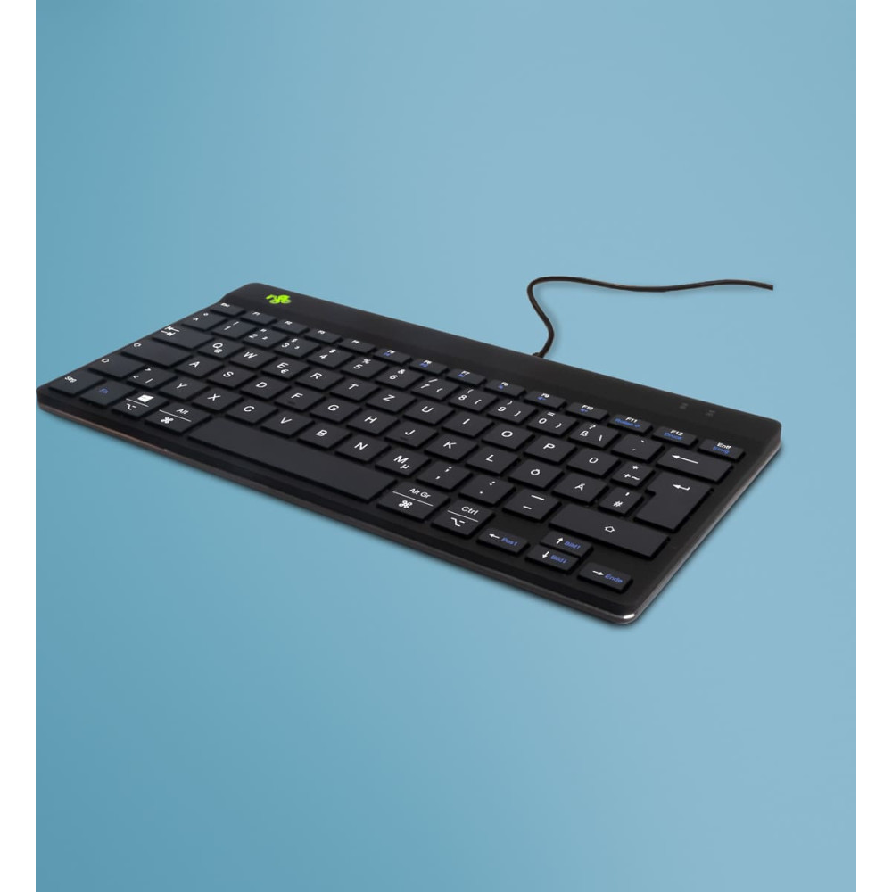 R-Go Tools RGOCODEWDBL tastatūra USB QWERTZ Vācu Melns