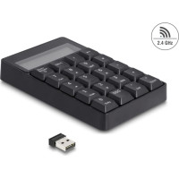 Delock 2 in 1 USB Type-A Number Pad with Calculator function 2.4 GHz wireless black