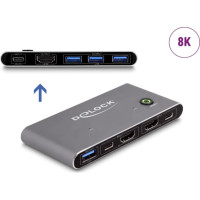 Delock HDMI KVM Switch 8K 60 Hz with USB 5 Gbps