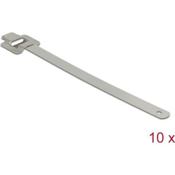 Delock Cable tie stainless steel reusable with folding clasp L 250 x W 10 mm 10 pieces