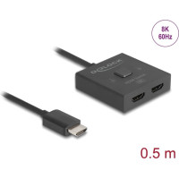Delock HDMI Switch 2 to 1 bidirectional 8K