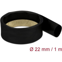 Delock Heat Shrink Tube 1 m x 22 mm black
